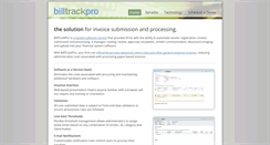 Desktop Screenshot of billtrackpro.com